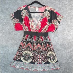 Vintage Peony Y2K Babydoll top Fairycore Grunge Paisley Print Size Small